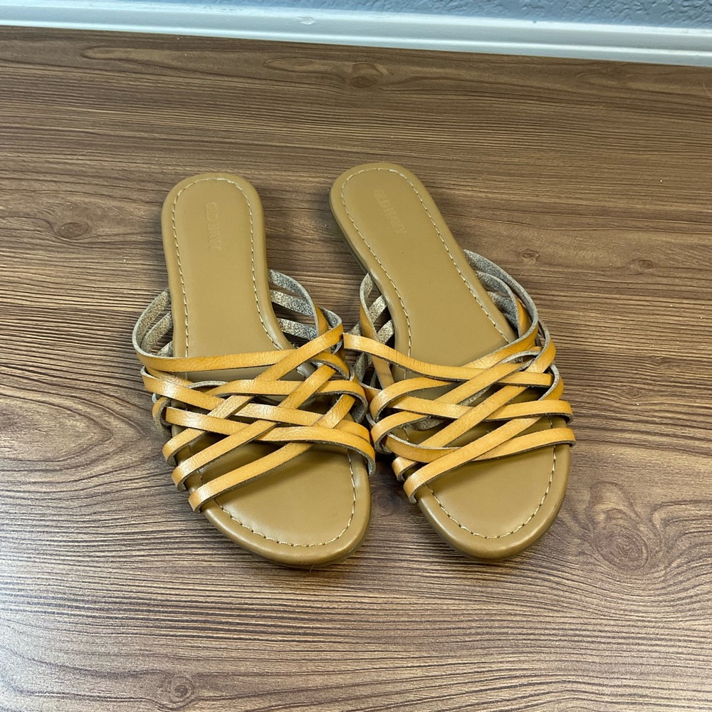 Tan Old Navy Strappy Sandals size 8